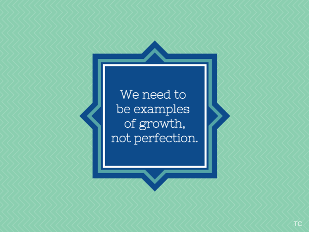 We need to be examples of growth,not