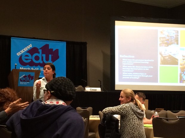 Jessica Ross & Edward Clapp, @AgencybyDesign, presenting on Exploring Environments for Maker-Centered Learning